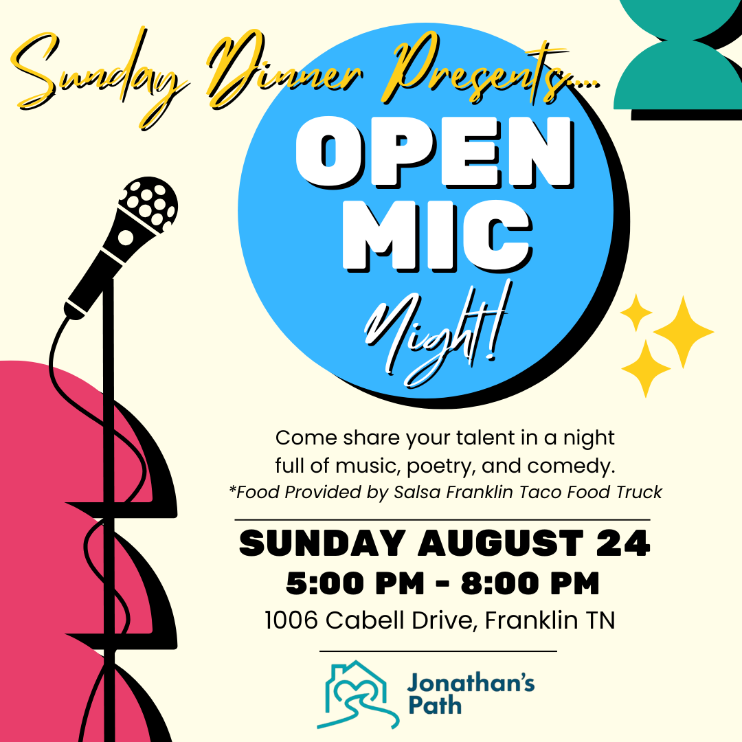 August Sunday Dinner-Open Mic Night